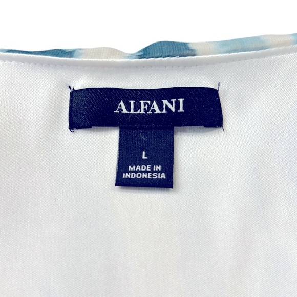 Alfani Women's Ombre Smocked Blouse Size Large - Picture 6 of 10